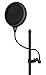 Gator Frameworks Split Level Double Layered Pop Filter with Attachment Clamp; Fits Most Standard Microphone Stands (GM-POP FILTER)