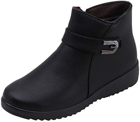 Newest Women's Ladies Boots Flat Roman Warm Casual Shoes Zipper Boots,WORMENG Women's Shoes,for Daily,Work,Travel,Party,Fashion