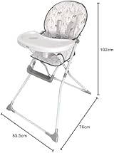 My Babiie MBHC1 Compact Highchair Safari 5kg Foldable Easy Clean view 5