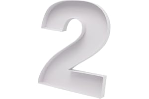 WENPACK 15" Large Fillable Cardboard Number Charcuterie Tray Paper Mache Sweet Cupcake Food Birthday Box (2)