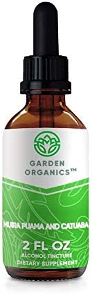 Garden Organics - Muira Puama and Catuaba Alcohol Extract, (Ptychopetalum Olacoides and Trichilia catigua, Erythroxylum vacciniifolium) Dried Herbs (2 Fl Oz)