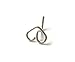 Heart Nose Ring 22 Gauge,925 Sterling Silver