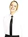 Luxe Microfiber Women's Button-Down Shirt Long Sleeve Regular Fit Point Collar - Style Becky White