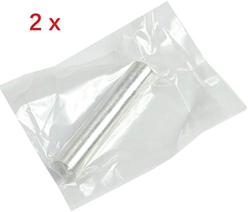 Trolleyshop 2pcs Emergency Fire Starter Silver High Purity 99.99% Magnesium Metal Rod Mg Fire Starter Rod for Survival Camping Hiking Traveling 18mm x 100mm (Amazon Shipping)