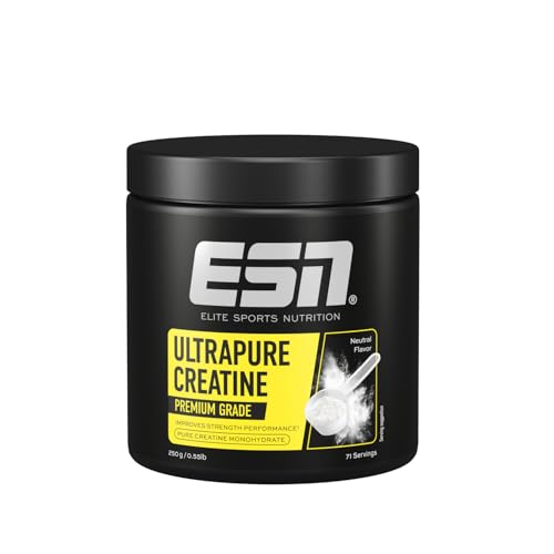 Créatine monohydrate ultra pure, 250 g, 71 portions, neutre, créatine en poudre, microfine, solubilité optimale, végétalienne - fabriquée en Allemagne