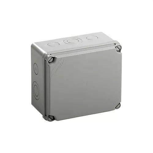 Ide IDE IP65-IP67 Watertight Shunt Box with Opaque Lid and Pre-Cut Entries, 151mm x 175mm x 95mm, grey, 1