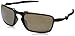 Oakley Men's OO6020 Badman Rectangular Sunglasses, Pewter/Tungsten Iridium Polarized, 60 mm