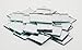 1 inch Small Glass Square Craft Mirrors Bulk 100 Pieces Mosaic Tiles
