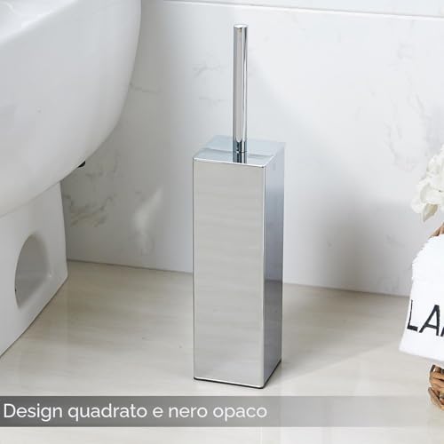 BGL Stainless Steel Material Holder Toilet Brush Holder for Bathroom and Hotel (Chrome)