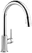 Delta Trinsic Chrome Kitchen Faucet with Pull Down Sprayer, Modern Single Hole Kitchen Sink Faucet, Single Handle, Chrome 9159-DST