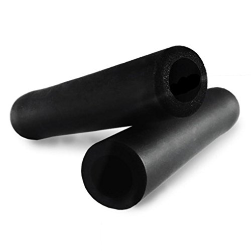 Dartphew Bike Accessories,1Pair Fashion Outdoor Cool Convenient Bike Silicone Anti-slip Shock Absorption Soft Handlebar Grips For Mountain MTB Bicycle Cycling For Hiking Camping Hunting (Black)