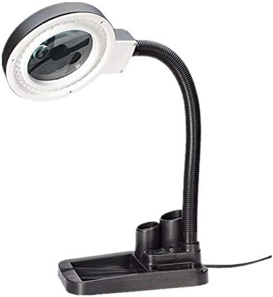 Desk Lamp 220v Crafts Glass Lens Led Desk Magnifier Lamp Light 5X 10x Magnifying Desktop with 40 LEDs Stand
