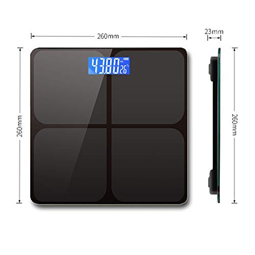 Bluetooth Body Fat Scale Weighing Machine Scales for Body Weight USB Rechargeable Bluetooth