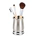 mDesign Stainless Steel Bath Accessory Set, Soap Dispenser Pump, Toothbrush Holder, Tumbler - 3 Pieces, Brushed/Chrome