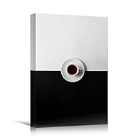 Canvas Wall Art Coffee Cup Coffee Drinks Farmhouse/Country Kitchen Multicolor Photography Urban - 12x18 inches