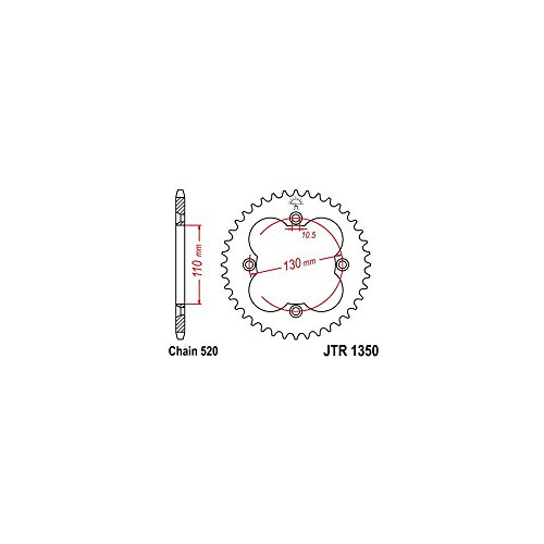 Aandrijving set tandwiel ketting krans Honda TRX R 450 cc 04/05 - Image 4