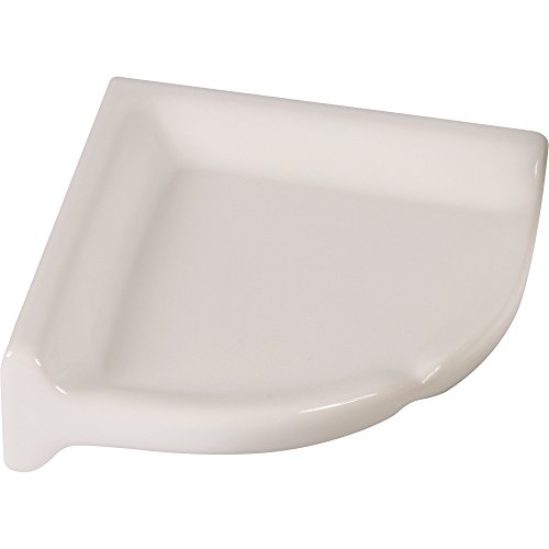 Apple Creek Ceramic Shower Corner Shelf, 9 inch, 9", White Home & Kitchen