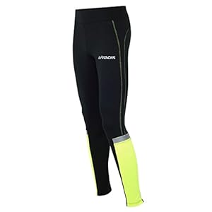 Airtracks Functionele hardloopbroek voor dames, lang, hardloopbroek, compressie, ademend, reflectoren, neon of roze