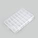 Adjustable 24 Compartment Slot Plastic Storage Box Jewelry Tool Container