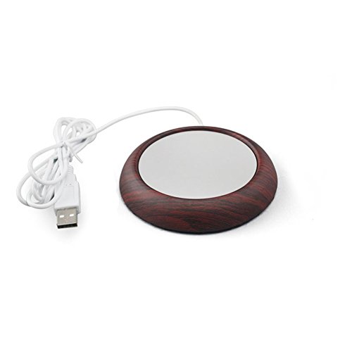UniM Coffee Warmer USB Mug Warmer Beverage/Drink/Tea Warmer for Office/Home Use (Dark Wood Grain)