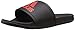 adidas Men's Adilette SC Slide Sandals, Core Black/Vivid Red/Core Black, 12