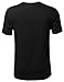 Youstar Men's Basic Solid Cotton Crew Neck Tee