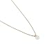 HONEYCAT Moonstone Karma Single Crystal Necklace in Gold Plate | Minimalist, Delicate Jewelry