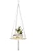 Plant Hanger (Square),YXMYH Macrame Plant Hanger Shelf Hanging Planter Home Decor Cotton Cord and Pine Shelf -BOHO Bohemian Home Decor 43 Inches