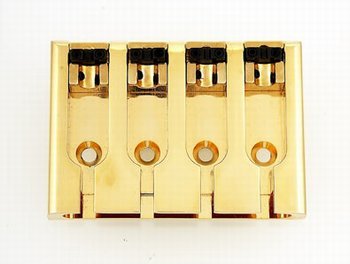 Bass Bridge Lock Saddles Gold Adj. 2 1/8"-2 5/16" Allparts BB-3421-002