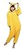 Lath.pin® Unisex Costume Animal Pikachu Cosplay Onesie Adult Pajamas Anime Cartoon Sleepwear S Size