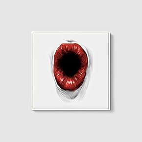 Framed Canvas Wall Art Sexy Lips Canvas Prints Home Artwork Decoration for Living Room,Bedroom - 16x16 inches