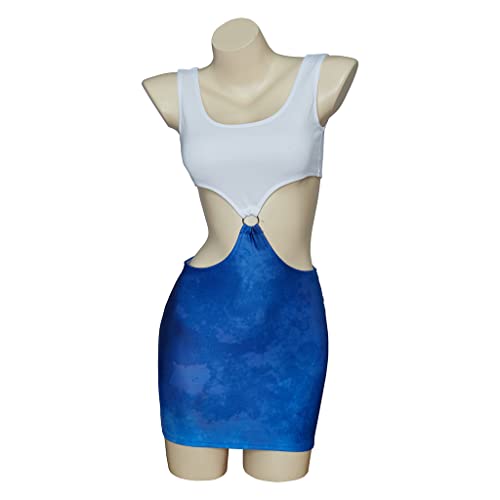 CosplayDiy Pretty Sexy Vivian Costume Women Blue
