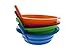 Arrow Sip-A-Bowl 4-Pack Set, Built-In Straw - 22-Ounce Reusable Bowls Stop Liquid Spills: Cereal Milk, Ice Cream - Makes Breakfast/Snack Time Easy - Dishwasher Safe - Blue, Pink, Green, and Orange