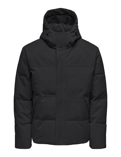 Only & Sons Onsjett Struc Puffer Jacket Otw Onsjett Struc Puffer Jacket Otw (1 Unidad), Negro Azabache, M