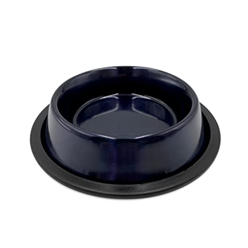 Danner Manufacturing, Inc. Stainless Steel, Anti-Skid Pet Bowl, Midnight Black,…