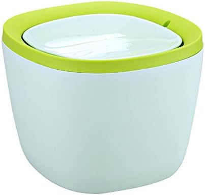 Hflove Table Trash Can Plastic Countertop Trash Bin Swing Lid (Green)