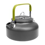 Docooler Camping Kettle – 1.1L & 1.6L Portable Ultra-Light Outdoor Hiking Camping Picnic Water Kettle, Teapot, Coffee Pot – Compact, Quick-Heat & Anti-scalding