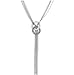 Kikole Women Rhinestone Metal Pendant Chain Statement Jewelry Long Tassel Sweater Bib Necklace Chains