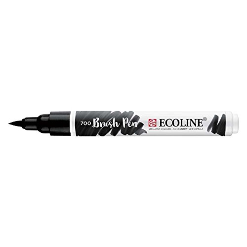 Royal Talens Ecoline Liquid Watercolor Brush Pen, Black (11507000)