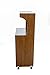 Home Source Industries Kevin Oak Microwave Cart, Light Walnut