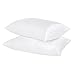 DreamHome Satin Pillow Case with Zipper, 2 Pillow Cases (Standard, White)