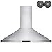 AKDY 30 in. Wall Mount Range Hood Stainless-Steel Hood Fan for Kitchen – 3 Speed Professional Quiet Motor – Premium Touch Control Panel – Modern Design – LED light & Carbon Filters