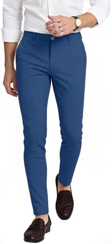 men's chaps classic fit performance flat front dress pants 32x32 CHAPS FLAT FRONT CLASSIC PERFORMANCE SERIES DRESS PANTS-NAVY-NWT