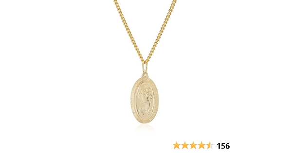 Men's 14k Gold Filled Oval Saint 