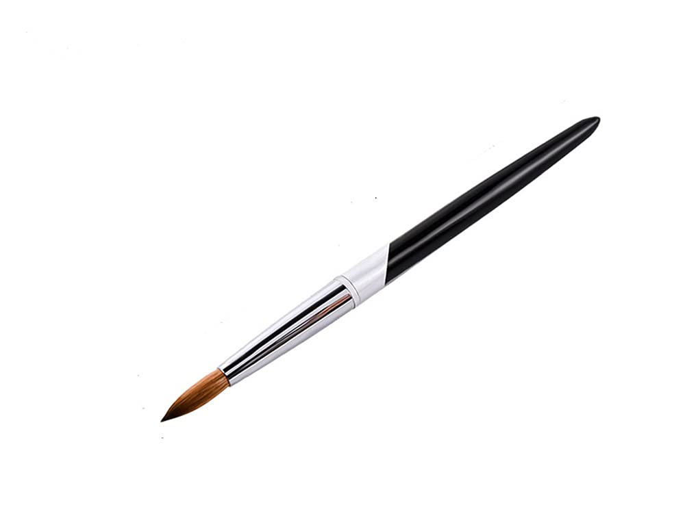 Acrylic Nail Brush, Size 8/10/12/14/16# Acrylic Nail Brush Nail Art Brush Set, 5 Sizes Nail Painting Brush for Choose,Nails Art Builder Brush