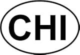 Chicago Oval Bumper Sticker