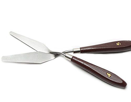 GBSTORE Spatula Palette Knife Painting Mixing Scraper,Set of Pack 5