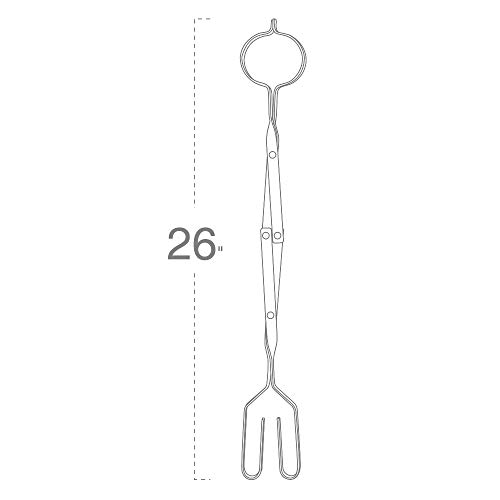 Syntrific 26 Inch Fireplace Tongs Log Claw Grabber Large Fire Tong Tool for Easily and Safely Moving Firewood Reinforced Wrought Iron for Extra Strength Rust Resistant Finish Fireplace Tongs for Indo - Thumbnail 5