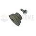 Door Stopper Replacement Rubber Tips - Ribbed Rubber Foot Door Stop Tips for Kickdown/Drop Down Door Stop Holder - Pack of 5 Durable Rubber Door Stoppers with Screws - Grey