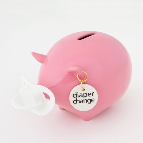 Enesco Money Talks - Diaper Change Pink Money Bank